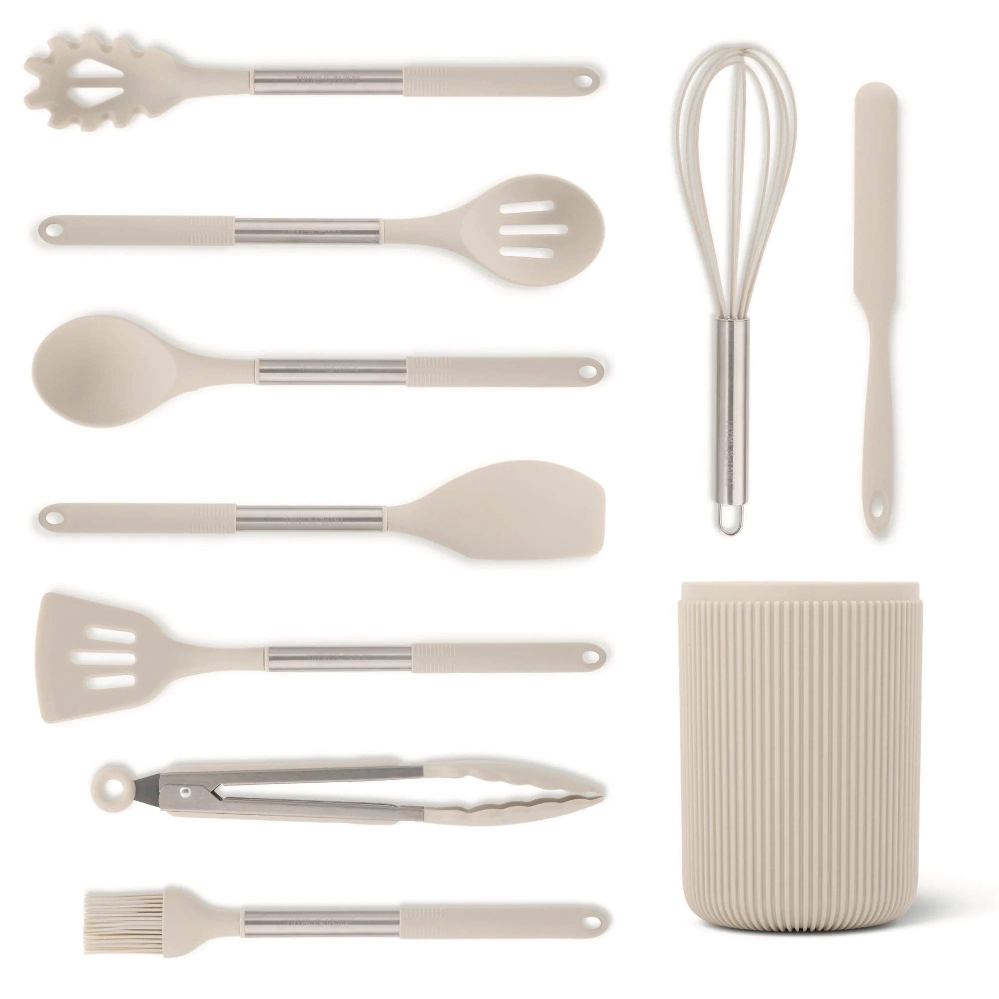Thyme & Table 10-Piece Silicone Gadget Set - Taupe | Walmart (US)