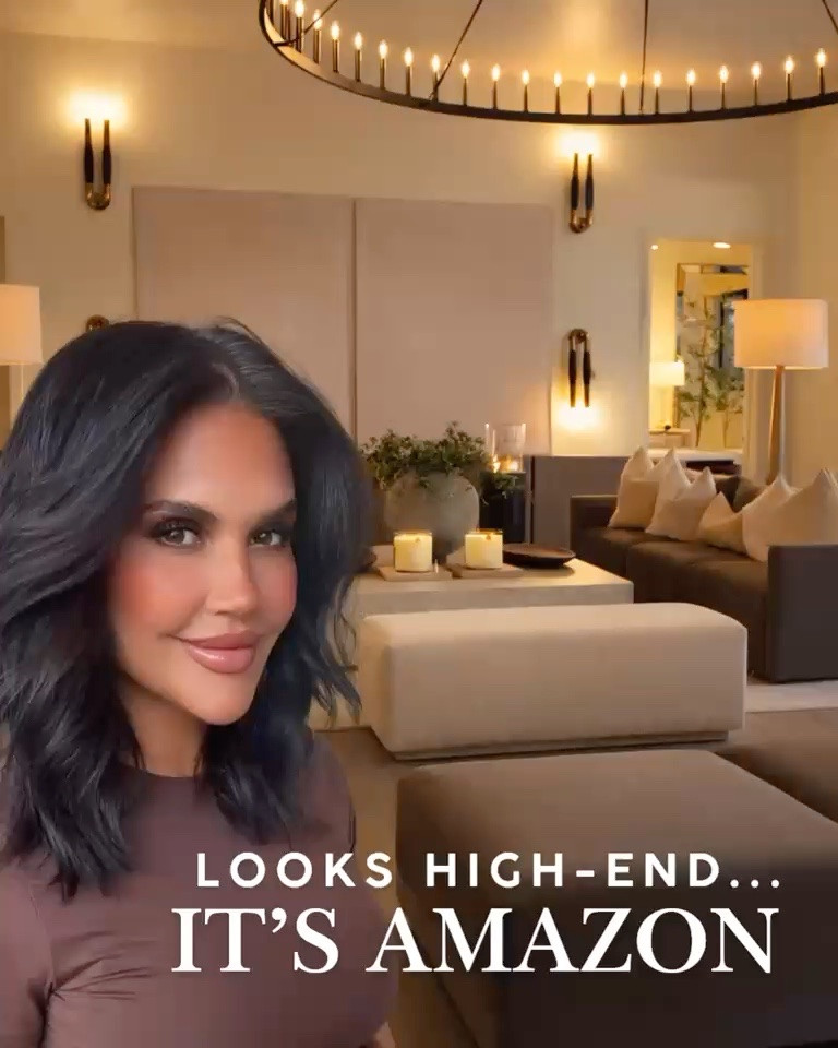 A few of my favorite Amazon finds that feel anything but Amazon. Each piece is thoughtfully chosen. From oversized chandeliers and designer inspired patio furniture to statement mirrors, lush olive trees, and the softest velvet quilts… these are some of the pieces that have transformed my space. 

Amazon home decor finds
luxury home on a budget
designer inspired furniture
modern home styling
high end Amazon decor
