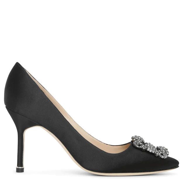 Hangisi 90 black satin pumps | Shop Savannahs (US)