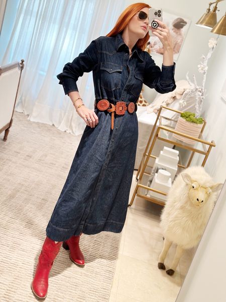 I’m excited about this denim dress. It’s super flattering and has pockets. I had it trailer in the back to be slightly tighter across my bust line. It works any season and layers well under my quilt coat - but is adorable worn alone. 

#LTKtravel #LTKU #LTKworkwear