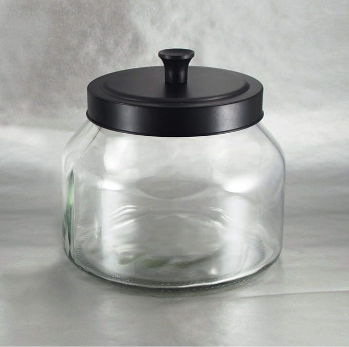 Grant Howard 59104 Storage Jar Black Matte Metal Top, 51 oz. | Amazon (US)