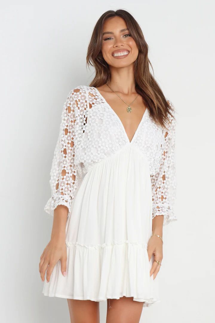 Carrie Dress - White | Petal & Pup (US)