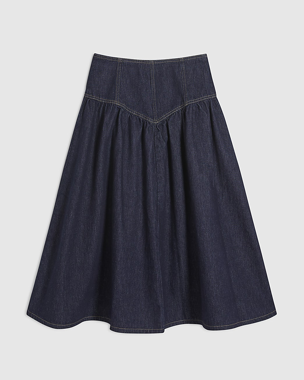 Blue Denim Midi Skirt | River Island UK & IE
