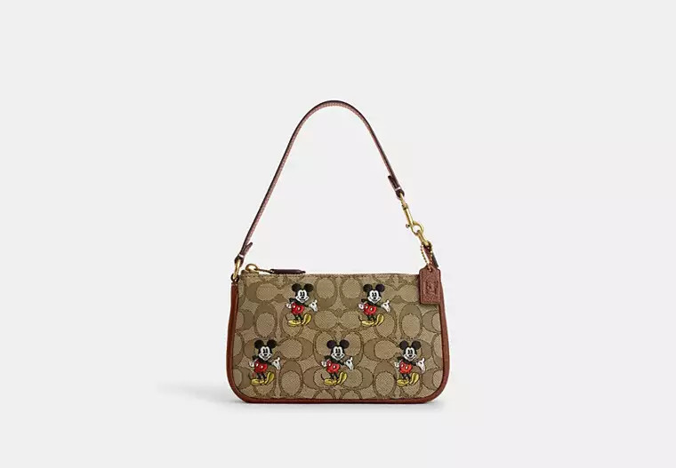 Disney X Coach Nolita 19 In Signature Jacquard With Mickey Mouse Print | Coach Outlet US
