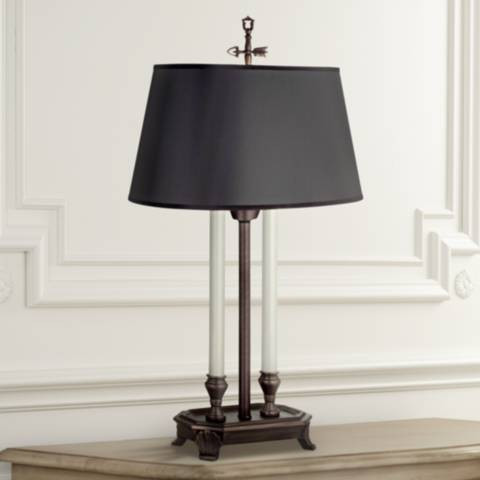 Stiffel Gordon 28" High Shell Foot Antique Old Bronze Traditional Lamp | Lamps Plus