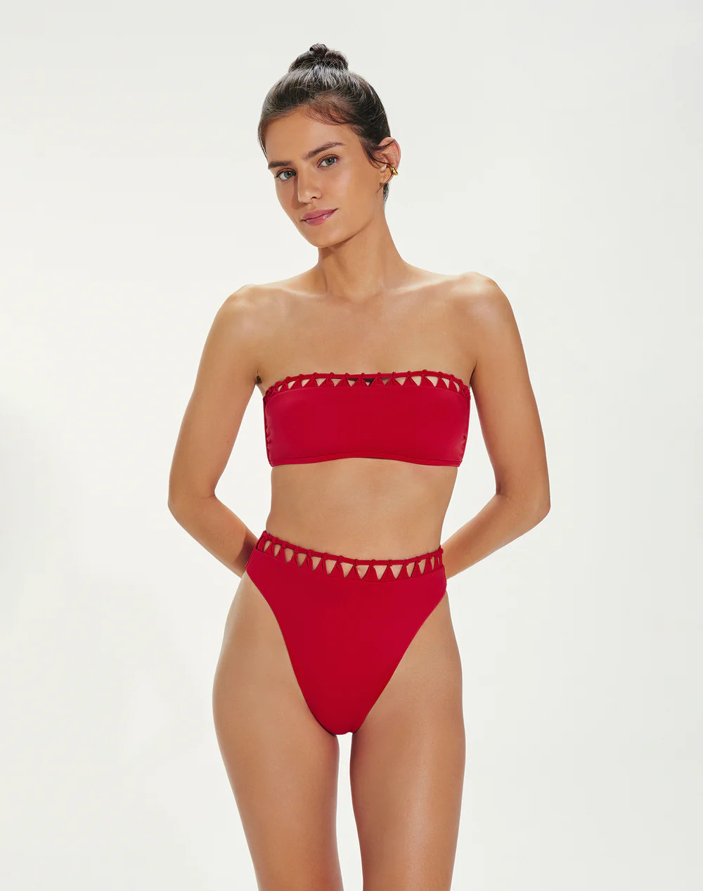 Leeza Bandeau Top - Red Pepper | ViX Swimwear