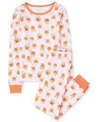 Girls Mommy And Me Halloween Long Sleeve Candycorn Matching Snug Fit Cotton Pajamas | The Children's Place