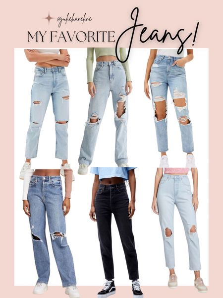 Roundup of my favorite jeans!!! Linking some from Target, American Eagle, and PacSun! All different price points, but I love them all! #jeans #denim #americaneagle #target #pacsun #distressed #momjean #90sjeans

#LTKSeasonal #LTKunder100 #LTKstyletip