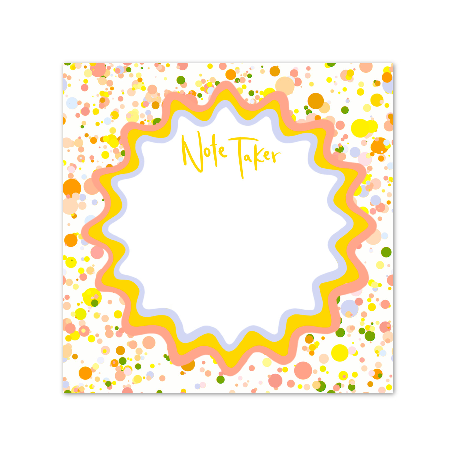 Sunny Splatter Notepad | Fete Papier