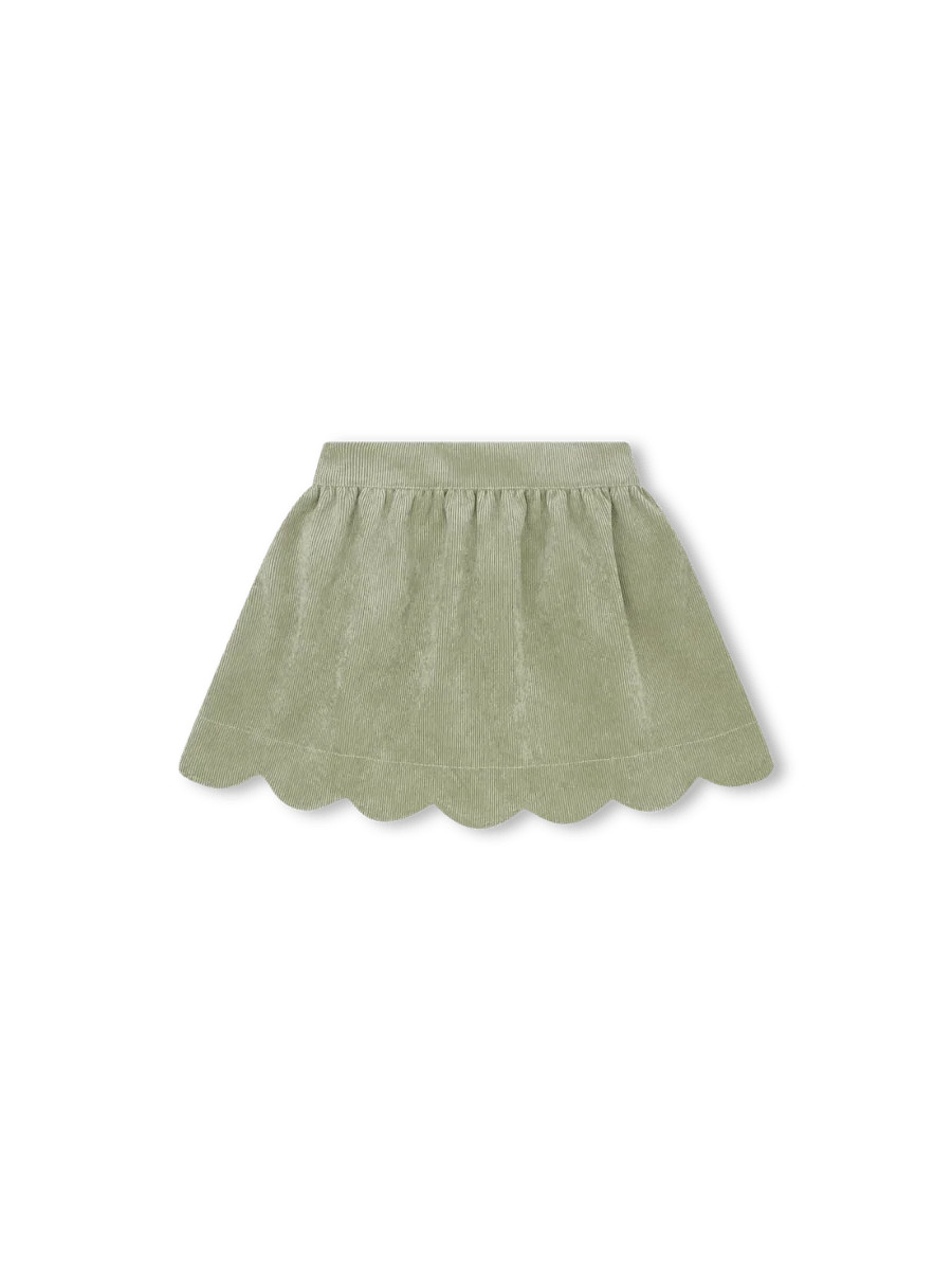 Susie Scallop Skirt - Sweetgrass Corduroy | Lullaby Set
