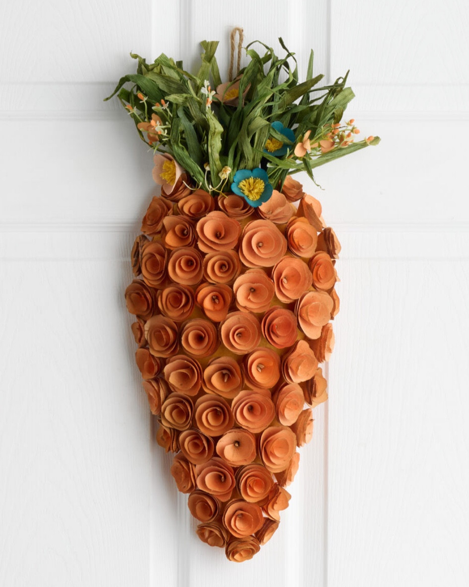 Welcome the season with this Orange Wood Curl Carrot Wreath—a charming and unique addition to your spring and Easter decor! Measuring approximately 22 inches, this handcrafted wreath features vibrant orange wood curls shaped into a delightful carrot design, accented with lush green foliage for a fresh, festive look. 🥕🌿

✨ Why You’ll Love It:
🥕 Handcrafted Beauty – Made with care for a one-of-a-kind look.
🍃 Vibrant & Unique – Bright orange wood curls and lush greenery bring seasonal charm.
🏡 Perfect for Any Space – Hang on your front door, porch, or indoor wall for a festive touch.

#LTKSeasonal #LTKHome #LTKFindsUnder50