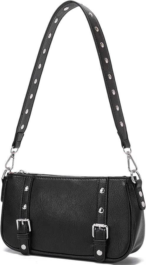 Y2K Purse Small Shoulder Bag for Women Punk Style Studded Handbag | Amazon (US)