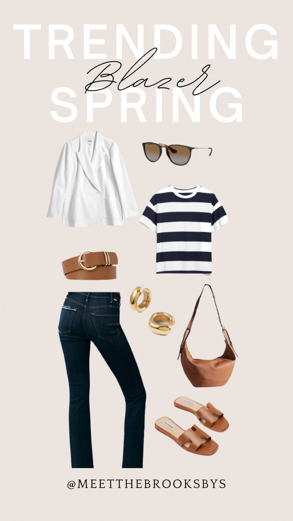 Just add a pop of bright white! When I’m ready to freshen up my spring style, nothing says ‘hello sunshine’ like adding a splash of white. Whether it’s crisp jeans, a breezy blazer, or a cute tee, white always brings that extra oomph to my wardrobe! ☀️💫 PS: These garters are amazing! Highly recommend for effortlessly keeping sleeves in place all day long! #SpringStyleRefresh #OOTD #CapsuleWardrobe 

🏷️ Nautical outfit ideas, White blazer outfits, Nautical fashion trends, How to style a white blazer, Chic nautical looks

#LTKSeasonal #LTKstyletip #LTKover40