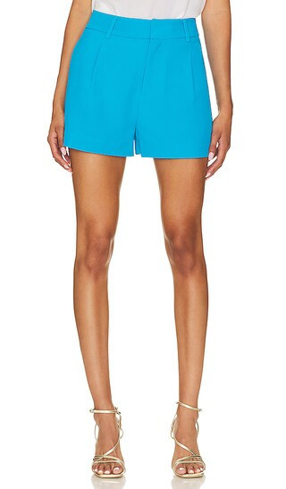 Sena Crepe Shorts in Amalfi Blue | Revolve Clothing (Global)