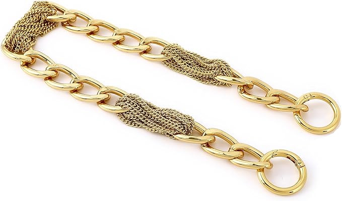 Classy Metal Tassels Bag Chains Purse Handles Shoulder Strap Replacement Charms Accessories (Yell... | Amazon (US)