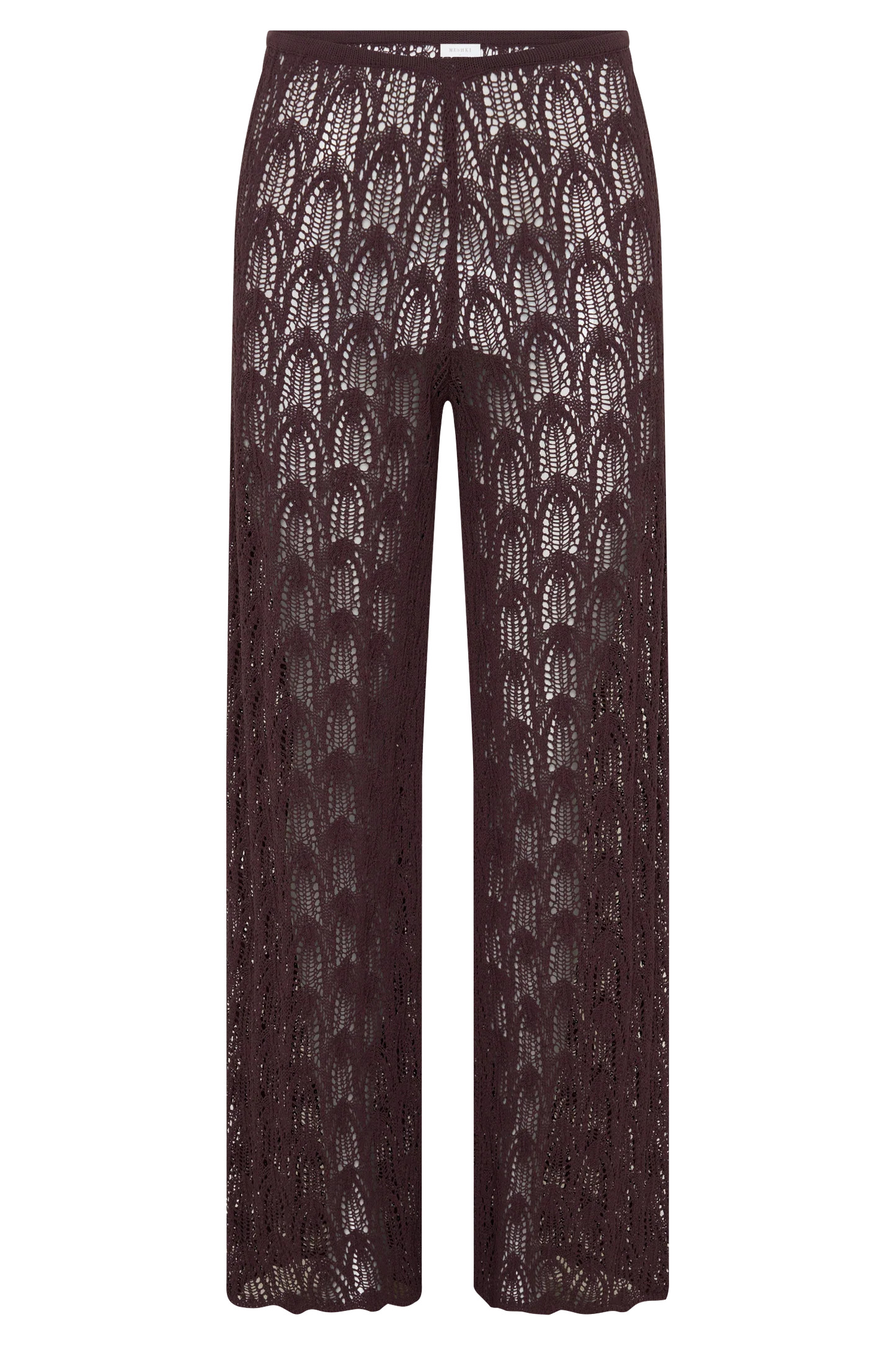 Glinda Crochet Pants - Chocolate | MESHKI US