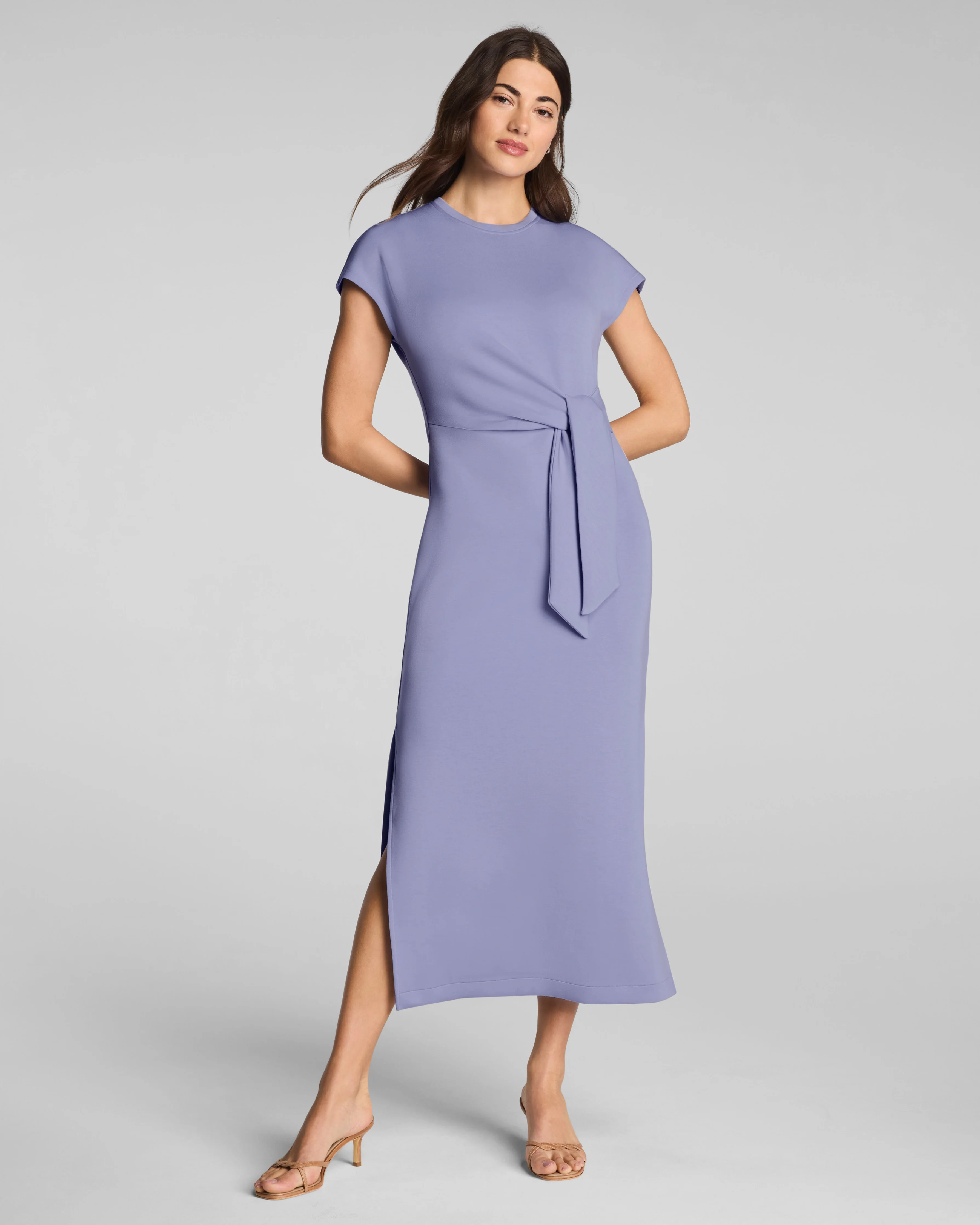 Spanx Women's AirEssentials Tie-Waist Maxi Dress in Anemone Top | Spanx