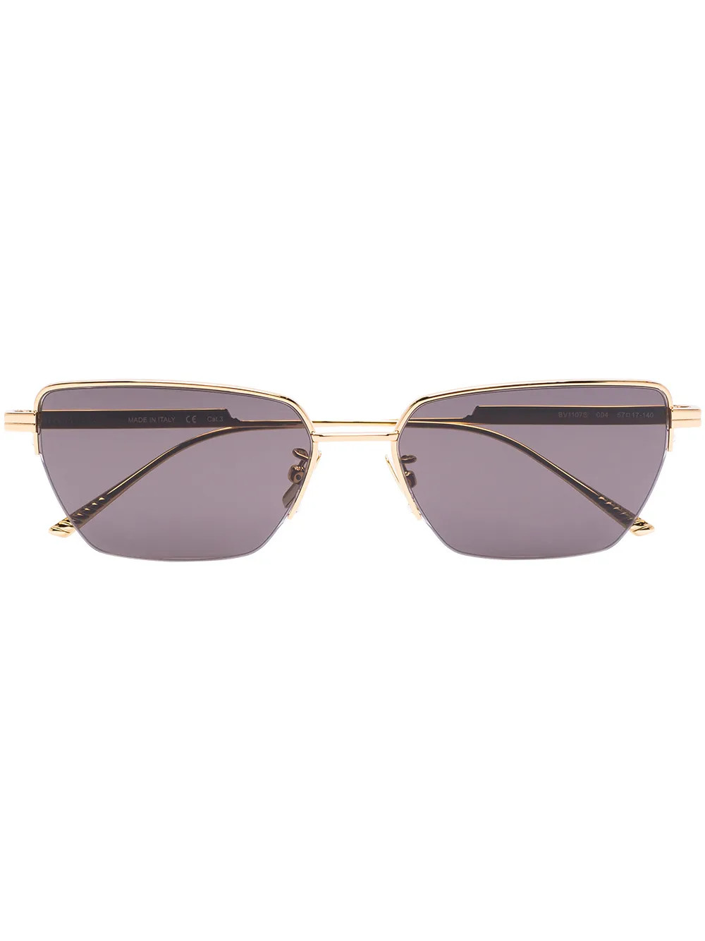 half-rim rectangle-frame sunglasses | Farfetch Global