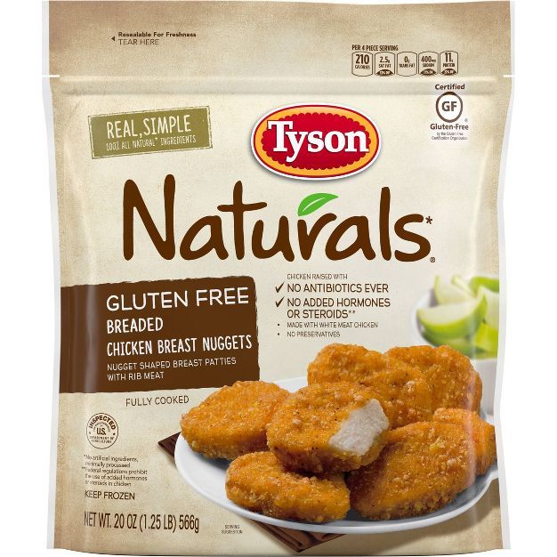 Tyson Gluten Free Chicken Nuggets - Frozen - 20oz | Target