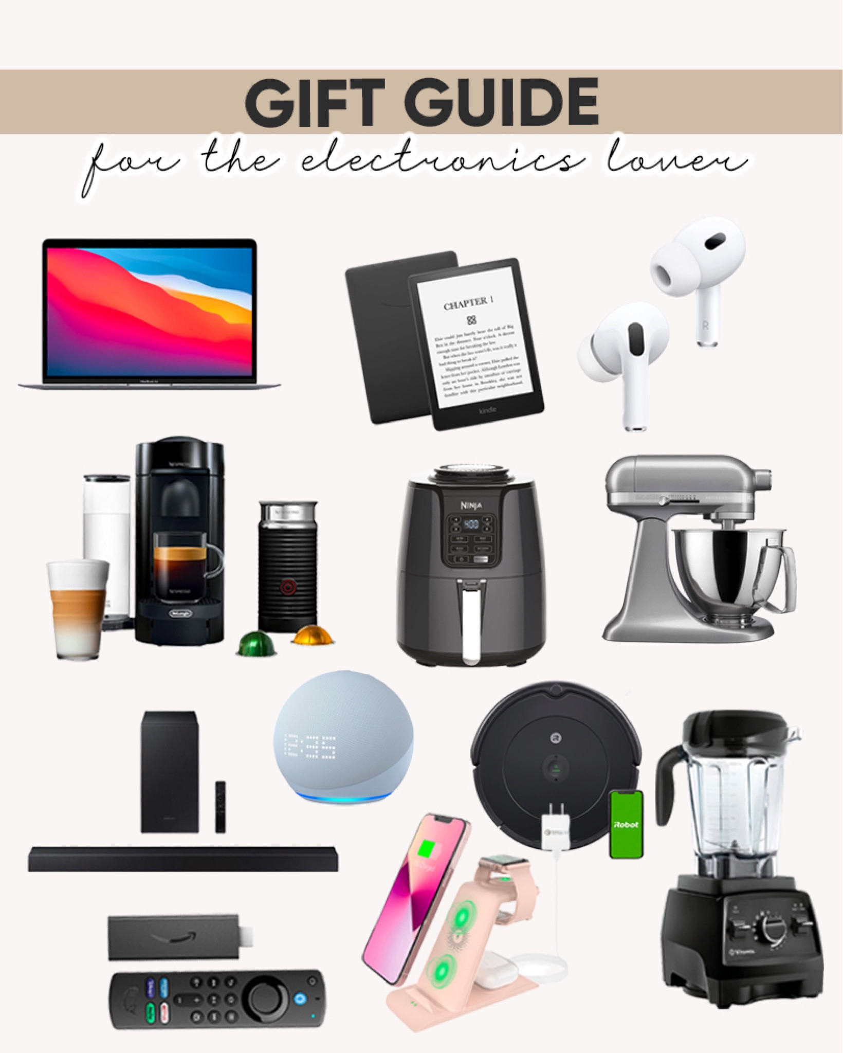 Gift guide for the electronics lover! All the newest gadgets and appliances!


#LTKunder100 #LTKhome #LTKGiftGuide