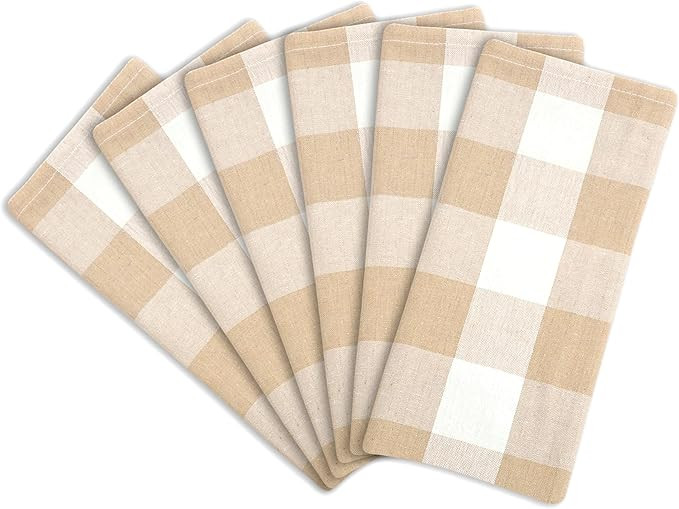 Cloth Napkins Linen Napkins Reusable - Dinner Napkins, Napkins Cloth Washable for Hotel, Lunch, R... | Amazon (US)