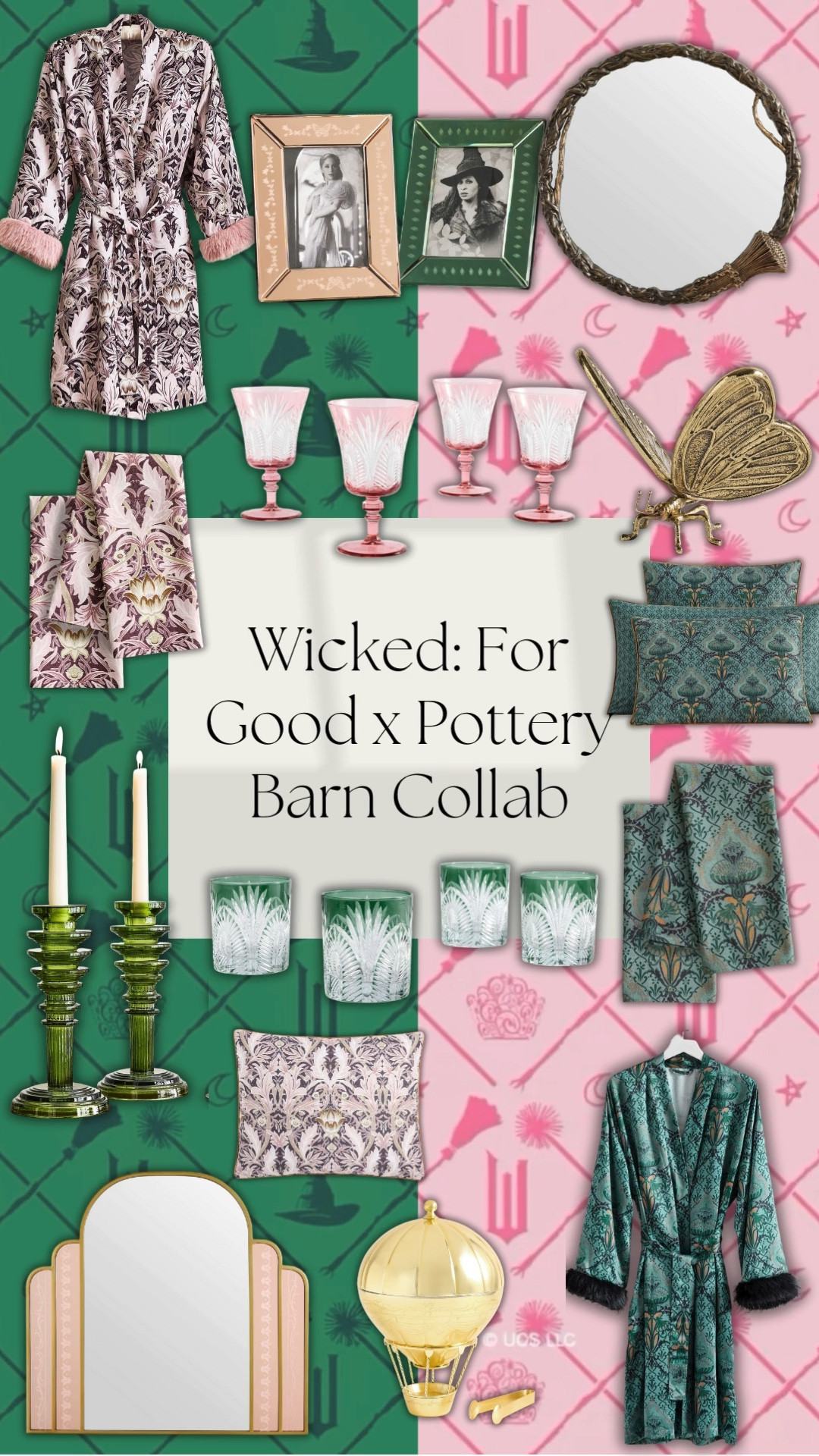 The wicked x pottery barn collab just released and can I just say I am obsessed! Everything is so pretty that I just had to order myself the elphie robe and drink glasses. I honestly am debating purchasing all of Elphaba’s bedding as green is my FAVORITE color!💗💚

#LTKselfcare #LTKBeauty #LTKHome