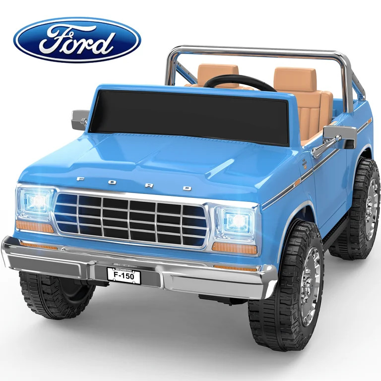 TOKTOO Licensed 1973 Ford F-150 24V 2 Seater Ride On Car for Kids, Electric Ride On Toys with Par... | Walmart (US)