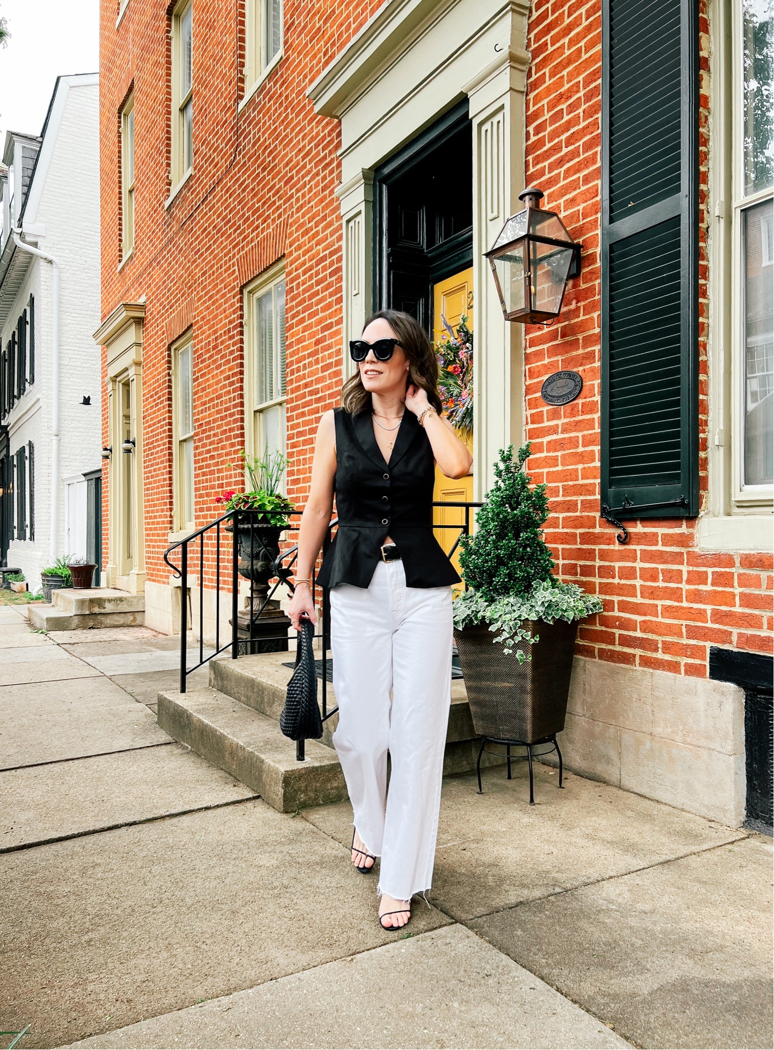 Styling white jeans with a black vest for summer 

#LTKStyleTip #LTKOver40 #LTKSeasonal