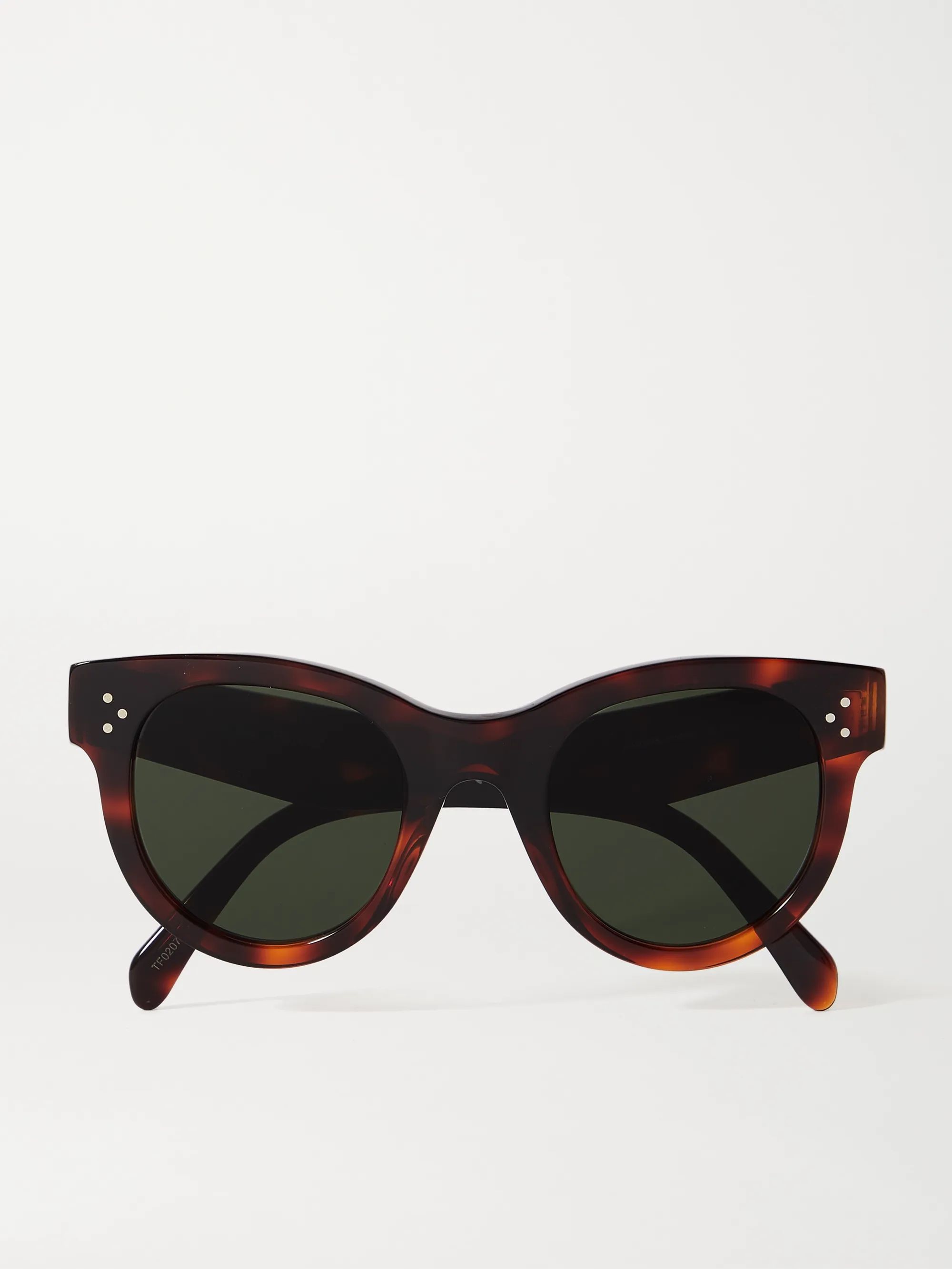 Tortoiseshell Round-frame tortoiseshell acetate sunglasses | Celine | NET-A-PORTER | NET-A-PORTER (US)