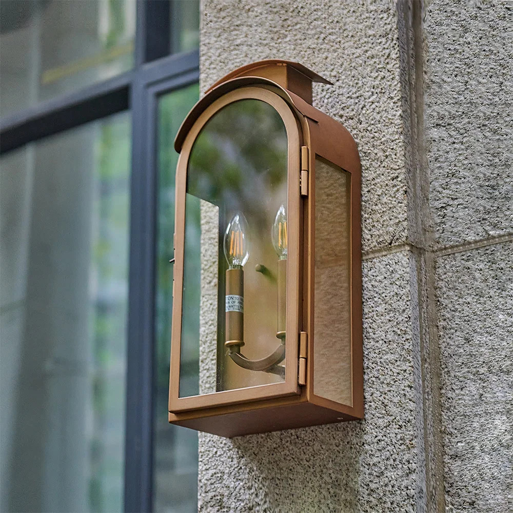 Ori Rub Bronze out door wall sconce | Overstock