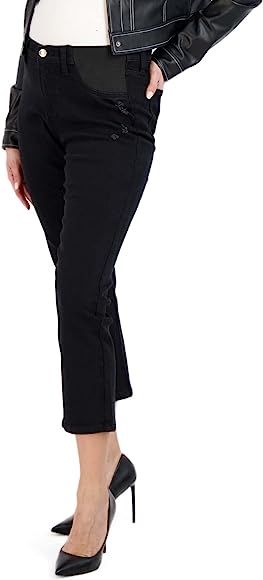 Savi Parker Women's Maternity Jeans Straight Leg - Elastic High Waist Pants, Pregnancy Clothes fo... | Amazon (US)