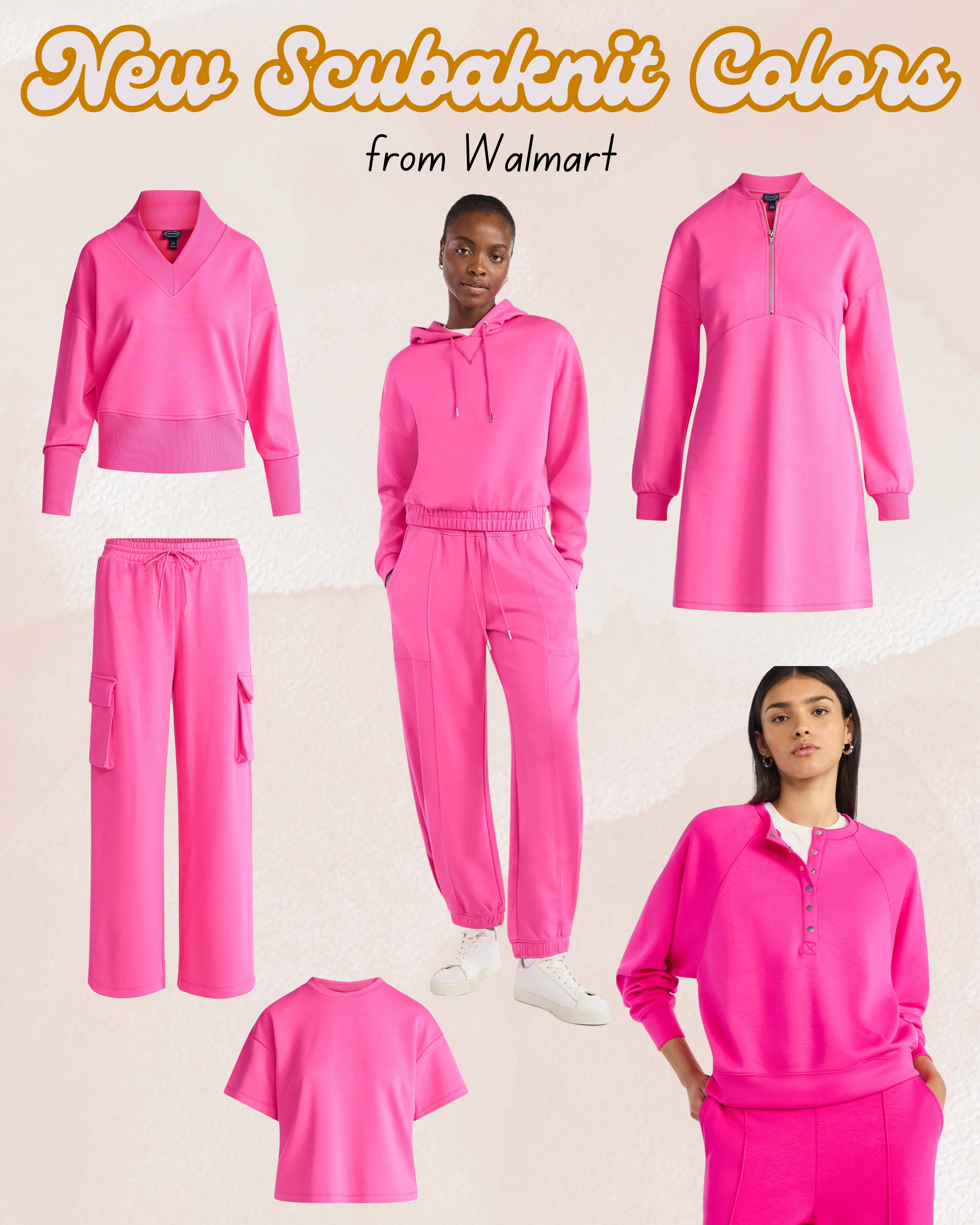 Scoop Scubaknit has new colors!  This is the color Pink Riot, I love the fun bright colors.  There are shirts, sweatshirts, hoodies, pants, and more.  I also love that the pants come in short and regular options (I wish they'd add tall) These are so soft and comfortable and are comparable to Lulu. #walmartfinds 

 

#LTKSeasonal #LTKActive #LTKStyleTip