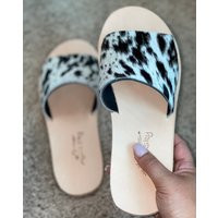Original Nadia Cowhide Slides | Etsy (US)