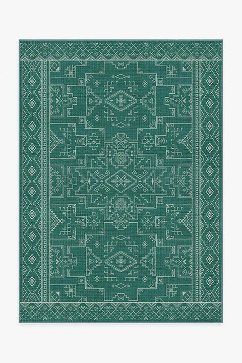 Leelu Bottle Green Rug | Ruggable