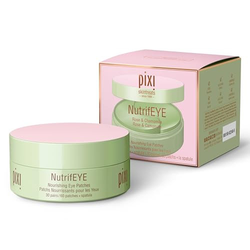 Pixi Beauty NutrifEYE Soothing Rose Under Eye Gel Patches | Eye Masks for Puffy Eyes with Rose, Aloe Vera, and Chamomile to Hydrate, Calm, and Depuff | 30 pairs / 60 patches | Amazon (US)
