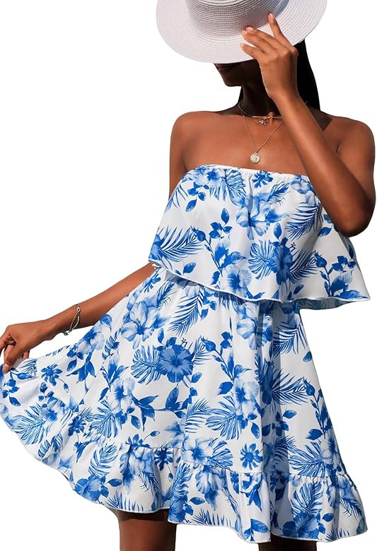 Blue and White Floral | Amazon (US)