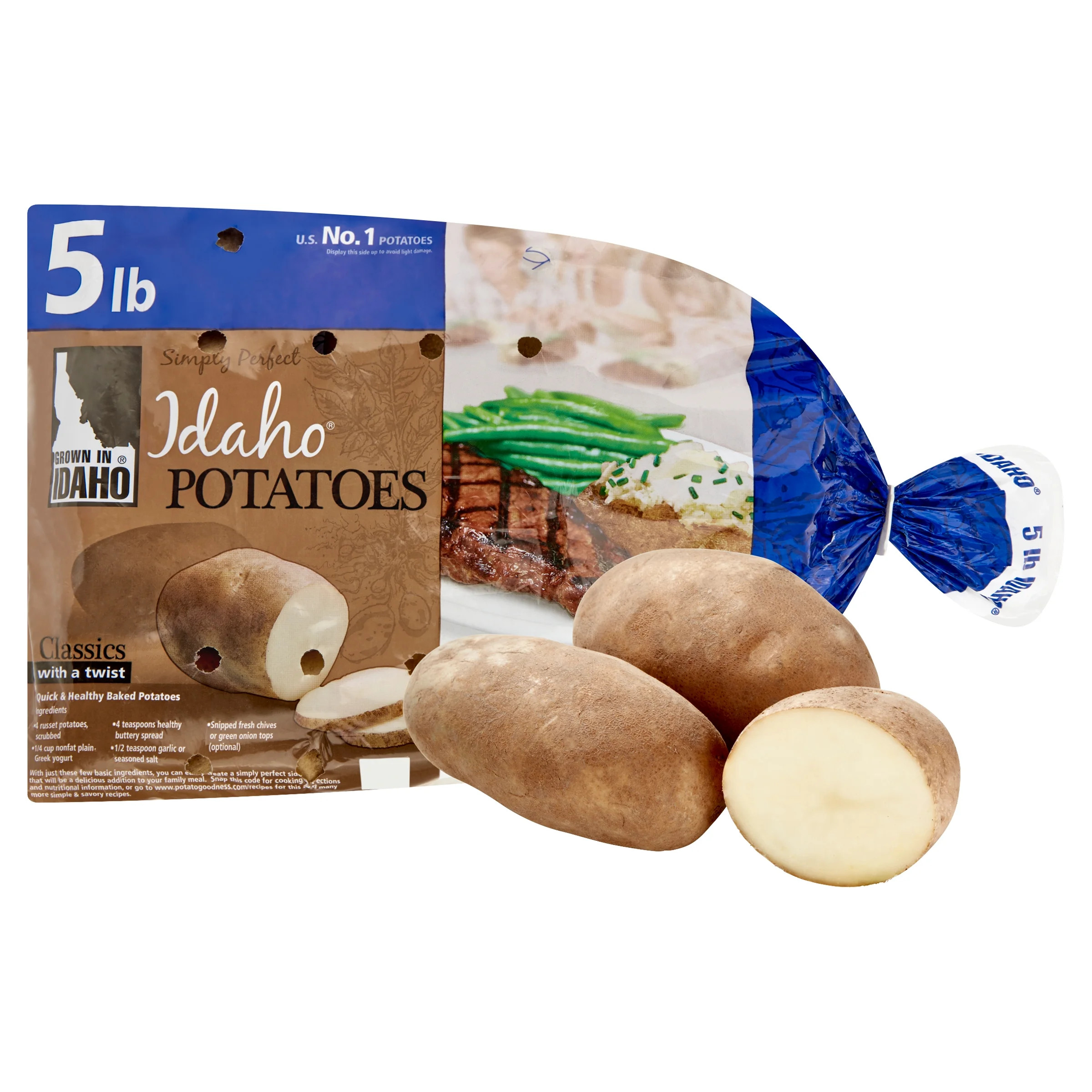 Fresh Idaho Russet Potatoes, 5 lb Bag - Walmart.com | Walmart (US)