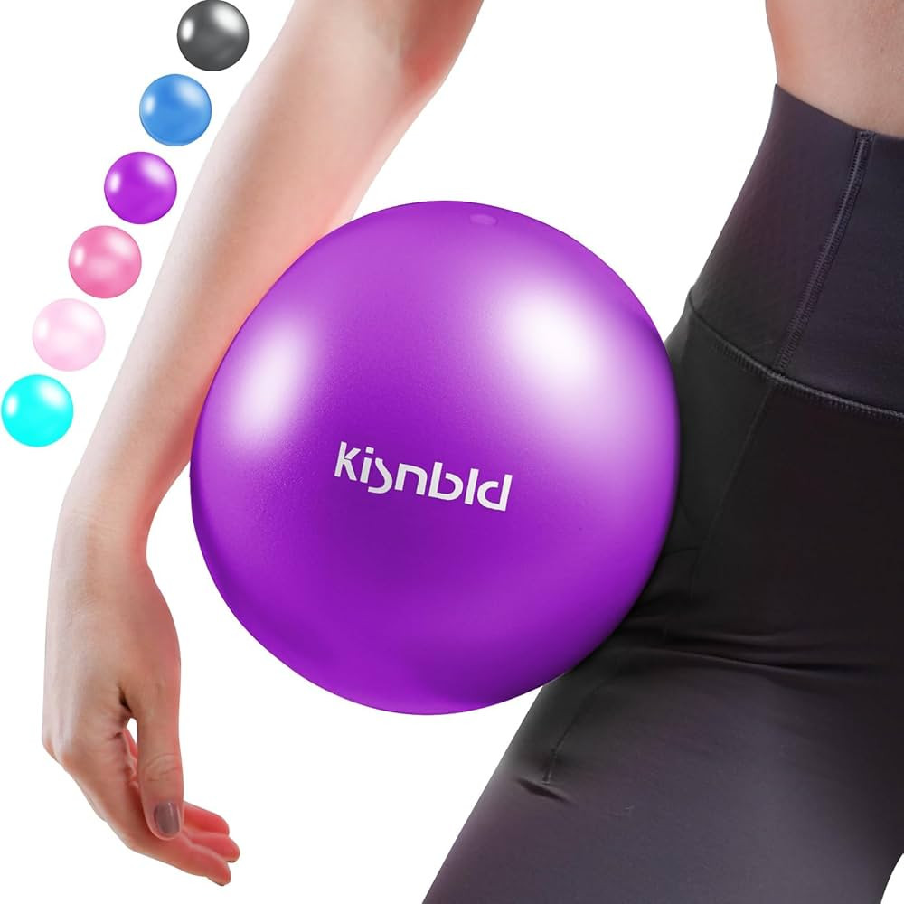 Small Exercise Ball, 9 Inch Mini Pilates Ball, Anti Burst and Slip Resistant Mini Yoga Ball for S... | Amazon (US)