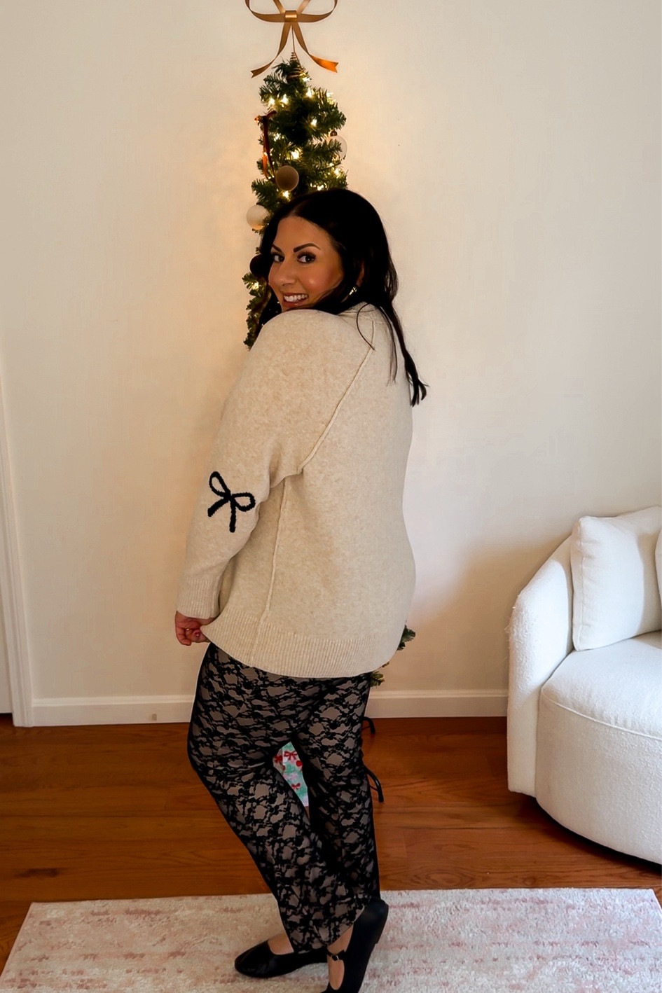 L sweater
XL leggings

Holiday outfit, Christmas outfit, Christmas party outfit, New Year’s Eve outfit, sheer leggings outfit, lace leggings outfit, midsize fashion 

#LTKCyberWeek #LTKMidsize #LTKHoliday