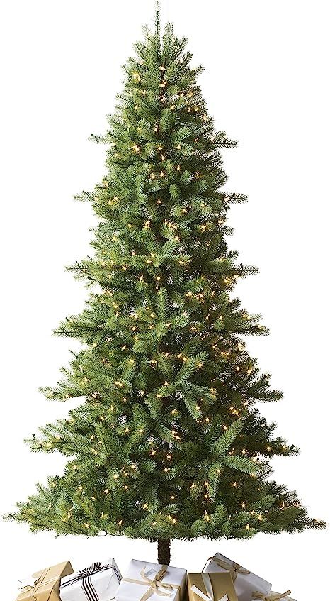 Balsam Hill 9ft Amazon Exclusive 'Realistic' Pre-lit Artificial Christmas Tree Mountain Spruce wi... | Amazon (US)