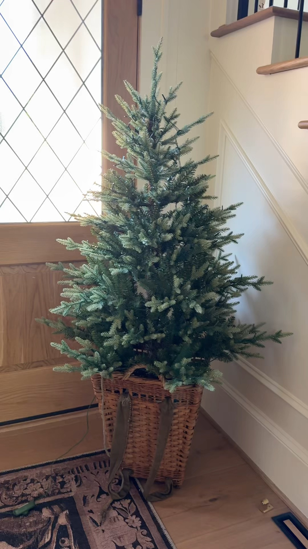 My new pre lit fir tree. I took a chance and ended up falling in love!!!!!! It is SO similar to the Terrain Norway Spruce but a fraction of the cost. I ended up purchasing the 7.5’ after sharing this. 100000000% recommend.

#LTKHome