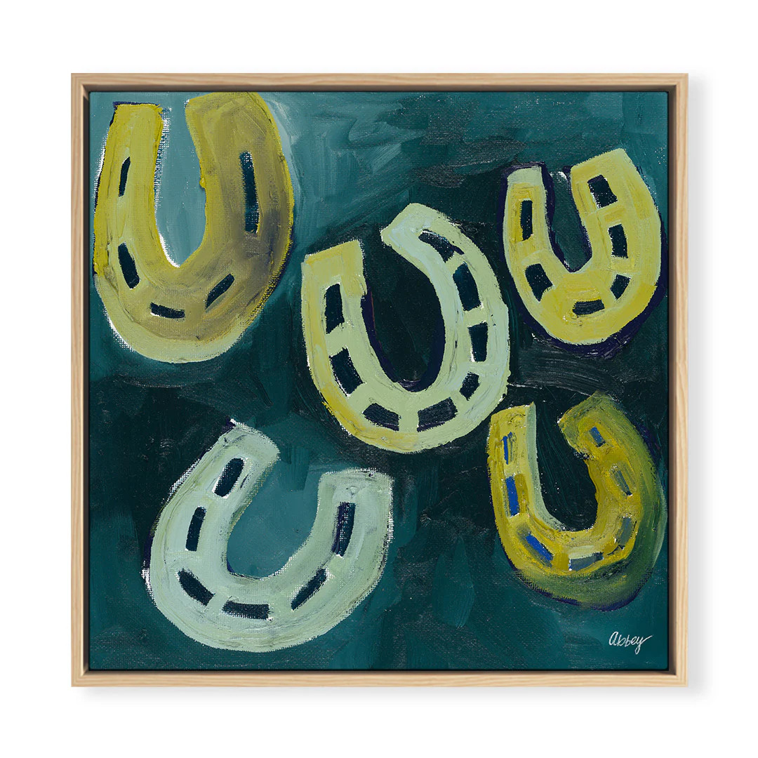 Green Horseshoes by Abbey Mueller | Urban Garden Prints