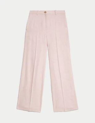 Linen Rich Wide Leg Trousers | M&S Collection | M&S | Marks & Spencer IE