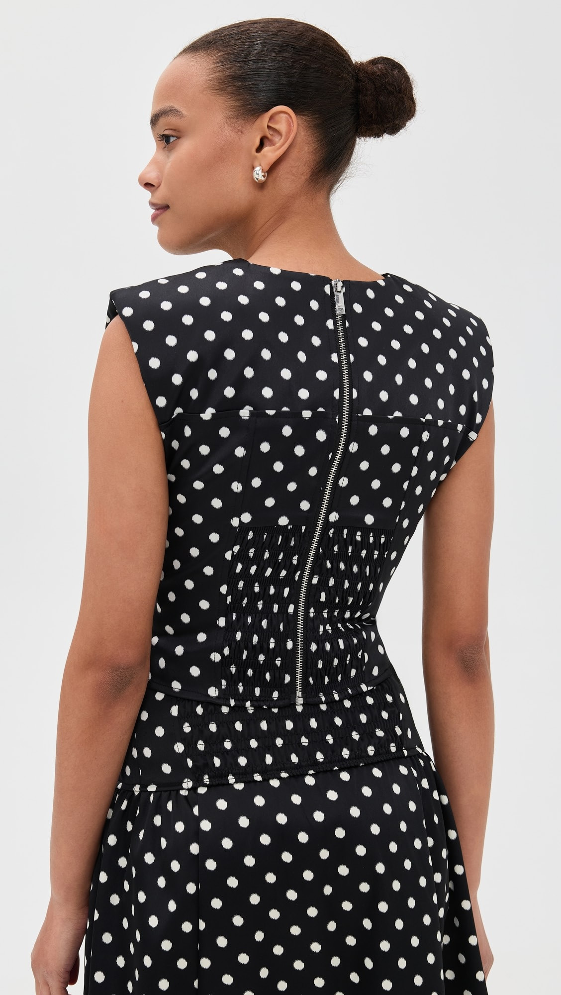 Printed Double Satin Corset Top | Shopbop