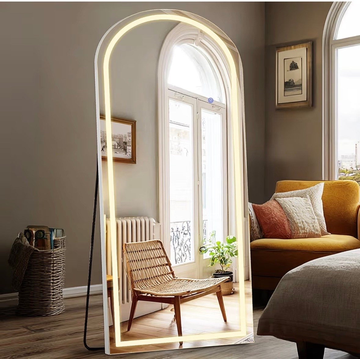 The best lighted mirror! Looks super high end and comes with a stand!

#LTKHome