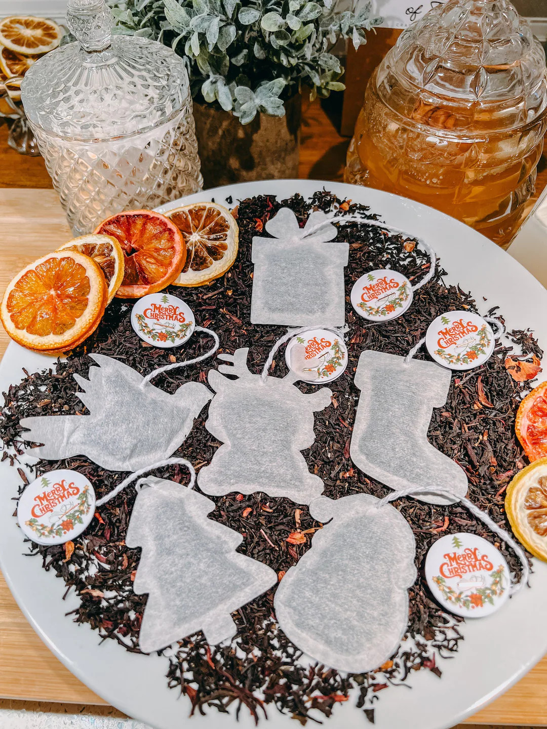 Christmas Variety Pack Tea Bags (6 Teabags) | FREE Shipping | 1 Mini Wooden Honeycomb Stick | Tre... | Etsy (US)