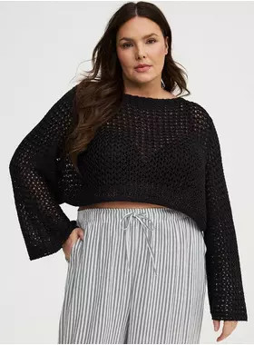 Open Stitch Pullover Shrug | Torrid (US & Canada)