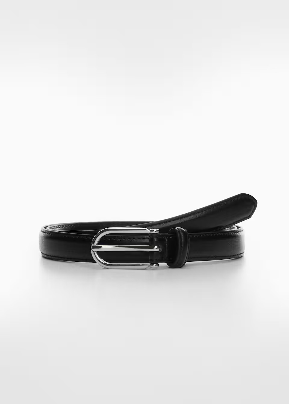 Buckle skinny belt -  Women | Mango United Kingdom | MANGO (UK)