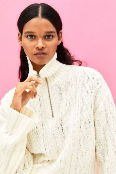 Half-zip Cable-knit Sweater | H&M (US + CA)