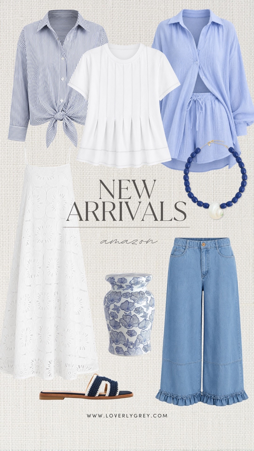Refresh your wardrobe with these blue and white Amazon finds that feel fresh for late summer and transition beautifully into fall. From easy tops to wide-leg denim and a feminine eyelet skirt, these pieces mix and match effortlessly. Finish the look with classic blue and white home decor for a timeless, coastal-inspired touch.

#LTKSeasonal #LTKmomlife #LTKgrwm
